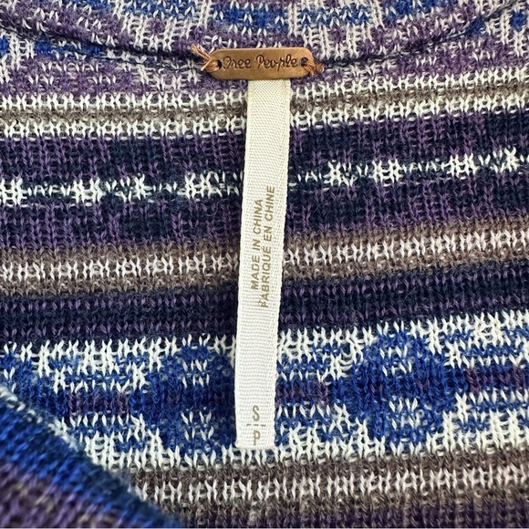 Free People Nordic Fair Isle Sweater Dress Sleeveless Wool Blend Size S - Picture 5 of 11